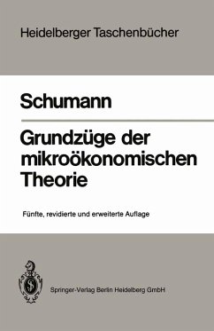 Grundzüge der mikroökonomischen Theorie (eBook, PDF) - Schumann, Jochen