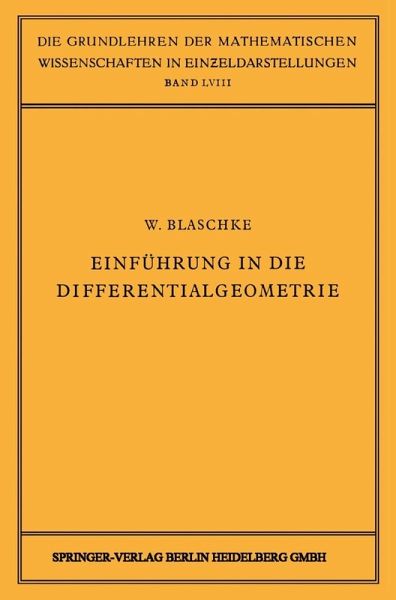 Einführung in die Differentialgeometrie (eBook, PDF)