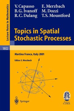 Topics in Spatial Stochastic Processes (eBook, PDF) - Capasso, Vincenzo; Merzbach, Ely; Ivanoff, B. Gail; Dozzi, Marco; Dalang, Robert; Mountford, Thomas