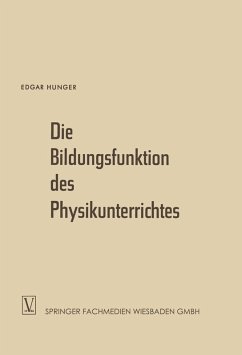 Cover Die Bildungsfunktion des Physikunterrichtes (eBook, PDF)