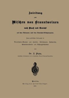 Anleitung zum Mischen von Branntweinen nach Maaß und Gewicht (eBook, PDF) - Plato, Na