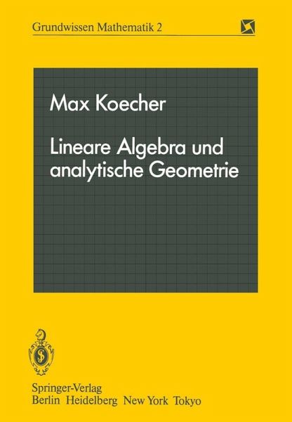Lineare Algebra und analytische Geometrie (eBook, PDF)