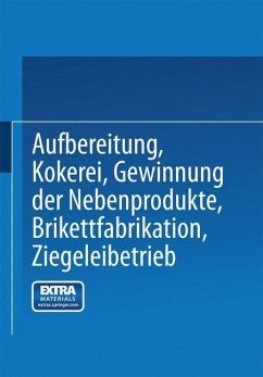 Cover Aufbereitung, Kokerei, Gewinnung der Nebenprodukte, Brikettfabrikation, Ziegeleibetrieb (eBook, PDF)