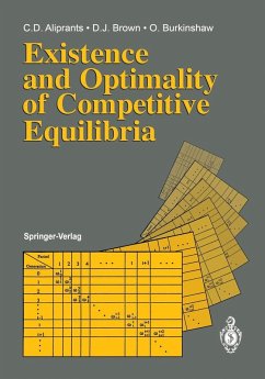 Existence and Optimality of Competitive Equilibria (eBook, PDF) - Aliprantis, Charalambos D.; Brown, Donald J.; Burkinshaw, Owen