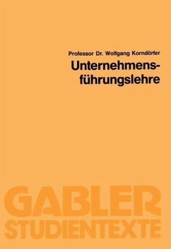Unternehmensführungslehre (eBook, PDF) - Korndörfer, Wolfgang