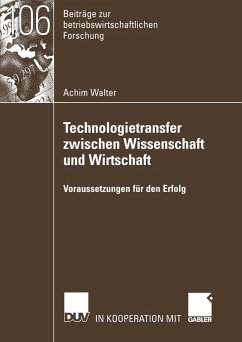 Cover Technologietransfer zwischen Wissenschaft und Wirtschaft (eBook, PDF)