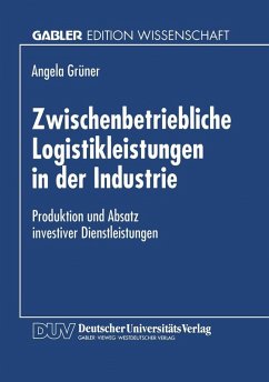 Cover Zwischenbetriebliche Logistikleistungen in der Industrie (eBook, PDF)