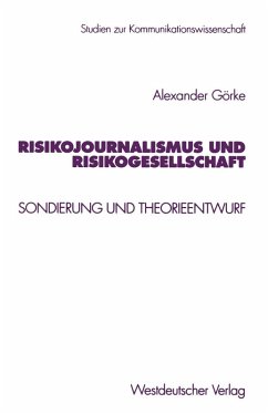 Cover Risikojournalismus und Risikogesellschaft (eBook, PDF)