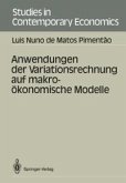 Anwendungen der Variationsrechnung auf makroökonomische Modelle (eBook, PDF)