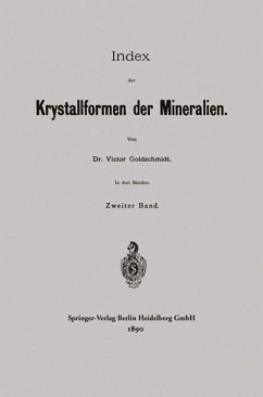 Index der Krystallformen der Mineralien (eBook, PDF) - Goldschmidt, Victor