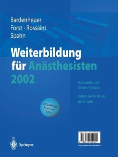 Weiterbildung für Anästhesisten 2002 (eBook, PDF) Weiterbildung für Anästhesisten 2002 (eBook, PDF)