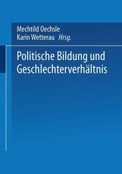 Politische Bildung und Geschlechterverhältnis (eBook, PDF)