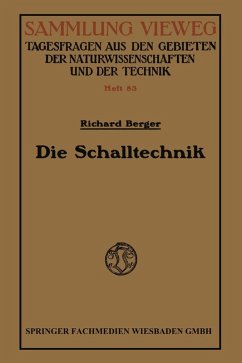 Die Schalltechnik (eBook, PDF) - Berger, Richard
