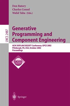 Generative Programming and Component Engineering (eBook, PDF)