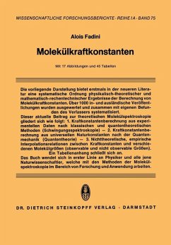 Molekülkraftkonstanten (eBook, PDF) - Fadini, Alois