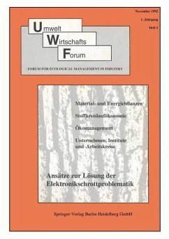 Cover Umwelt Wirtschafts Forum (eBook, PDF)