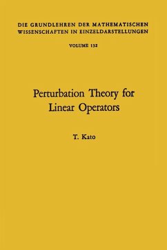 Perturbation theory for linear operators (eBook, PDF) - Kato, Tosio