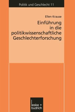 Einführung in die politikwissenschaftliche Geschlechterforschung (eBook, PDF) - Krause, Ellen