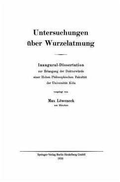 Untersuchungen über Wurzelatmung (eBook, PDF) - Löweneck, Max