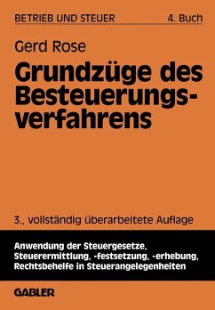 Grundzüge des Besteuerungsverfahrens (eBook, PDF) - Rose, Gerd