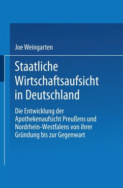 Staatliche Wirtschaftsaufsicht in Deutschland (eBook, PDF) - Weingarten, Joe