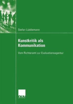 Kunstkritik als Kommunikation (eBook, PDF) - Lüddemann, Stefan