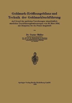 Cover Goldmark-Eröffnungsbilanz und Technik der Goldmarkbuchführung (eBook, PDF)