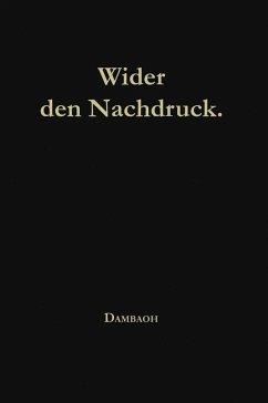 Cover Wider den Nachdruck! (eBook, PDF)