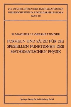 Cover Formeln und Sätze für die Speziellen Funktionen der Mathematischen Physik (eBook, PDF)