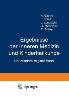 Ergebnisse der Inneren Medizin und Kinderheilkunde (eBook, PDF) - Langstein, L.; Schittenhelm, A.