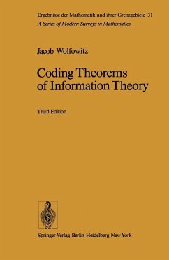 Coding Theorems of Information Theory (eBook, PDF) - Wolfowitz, J.