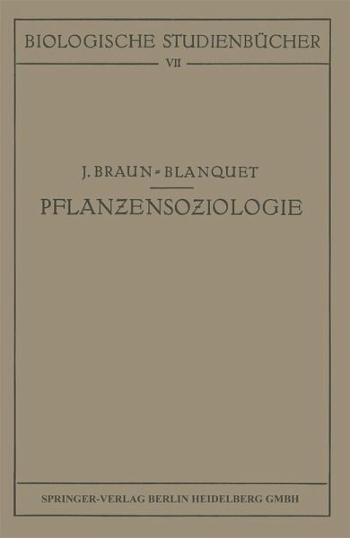 Pflanzensoziologie (eBook, PDF) Pflanzensoziologie (eBook, PDF)