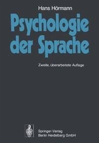 Psychologie der Sprache (eBook, PDF) - Hörmann, Hans
