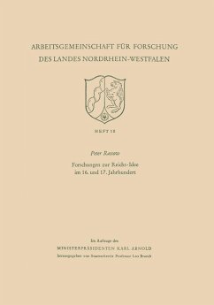 Cover Forschungen zur Reichs-Idee im 16. und 17. Jahrhundert (eBook, PDF)