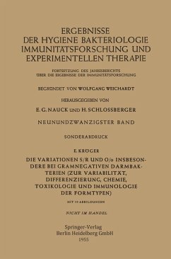 Cover Die Variationen S/R und O/o Insbesondere bei Gramnegativen Darmbakterien (eBook, PDF)