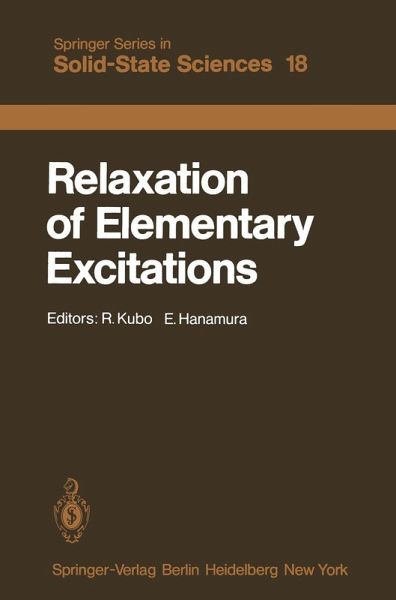 Relaxation of Elementary Excitations (eBook, PDF) Relaxation of Elementary Excitations (eBook, PDF)