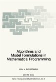 Algorithms and Model Formulations in Mathematical Programming (eBook, PDF)