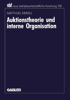 Cover Auktionstheorie und interne Organisation (eBook, PDF)