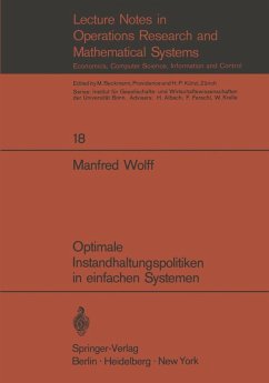 Optimale Instandhaltungspolitiken in einfachen Systemen (eBook, PDF) - Wolff, Manfred