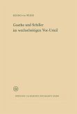 Goethe und Schiller im wechselseitigen Vor-Urteil (eBook, PDF)
