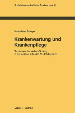 Krankenwartung und Krankenpflege (eBook, PDF) - Schaper, Hans-Peter