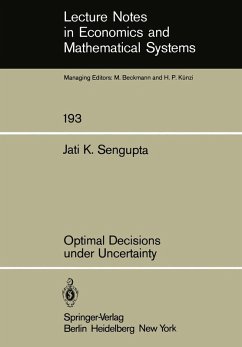 Optimal Decisions under Uncertainty (eBook, PDF) - Sengupta, J. K.