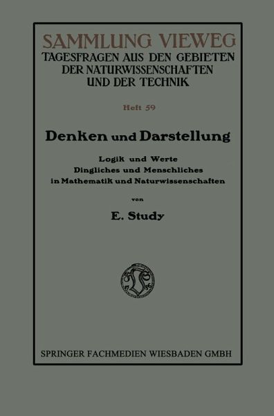 Denken und Darstellung (eBook, PDF)