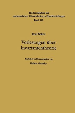 Vorlesungen über Invariantentheorie (eBook, PDF) - Schur, Issai