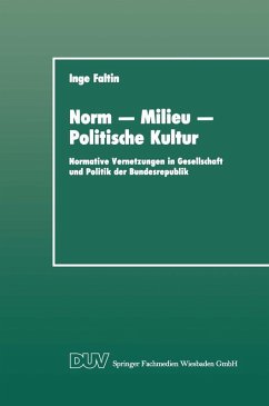 Cover Norm - Milieu - Politische Kultur (eBook, PDF)