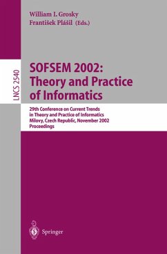 Cover SOFSEM 2002: Theory and Practice of Informatics (eBook, PDF)