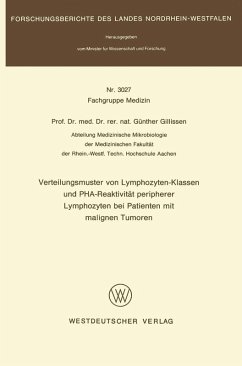Cover Verteilungsmuster von Lymphozyten-Klassen und PHA-Reaktivität peripherer Lymphozyten bei Patienten mit malignen Tumoren (eBook, PDF)