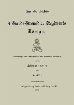 Zur Geschichte des 4. Garde-Grenadier-Regiments Königin (eBook, PDF) - Lill, J.