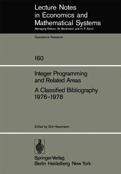 Integer Programming and Related Areas A Classified Bibliography 1976-1978 (eBook, PDF)