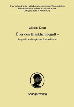 Über den Krankheitsbegriff - dargestellt am Beispiel der Arteriosklerose (eBook, PDF) - Doerr, Wilhelm